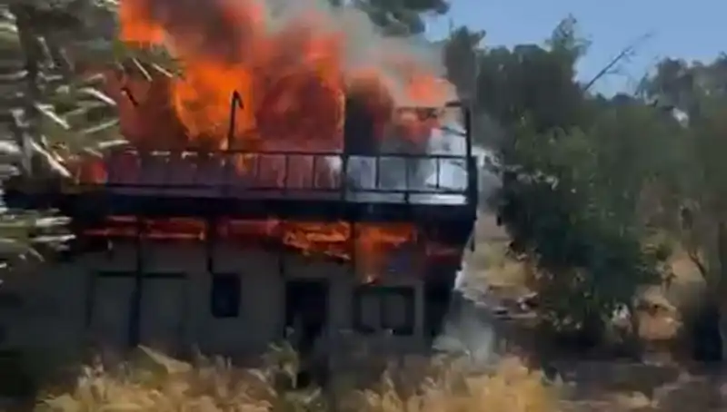 Bodrum’da Ekipleri Alarma Geçiren Yangın, Hayatı Durdurdu