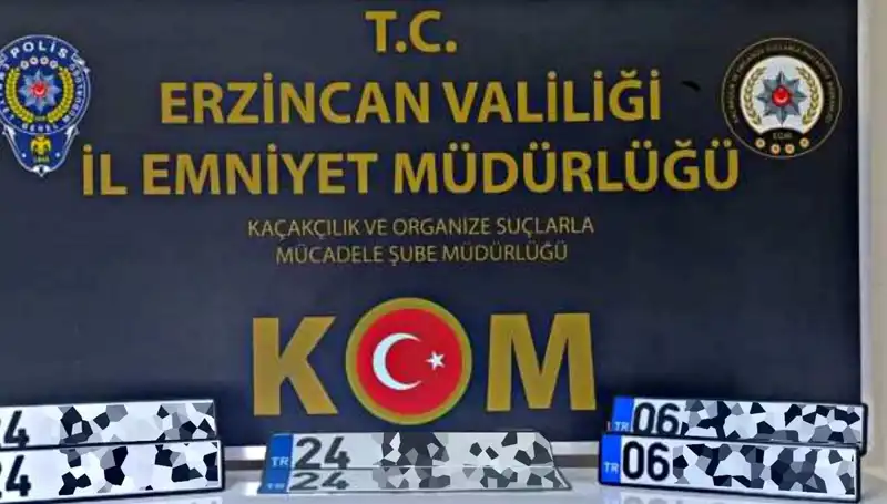 Erzincan’da “APP Plaka” Operasyonu: Yüzlerce Araç Kaydı Manipüle Edildi