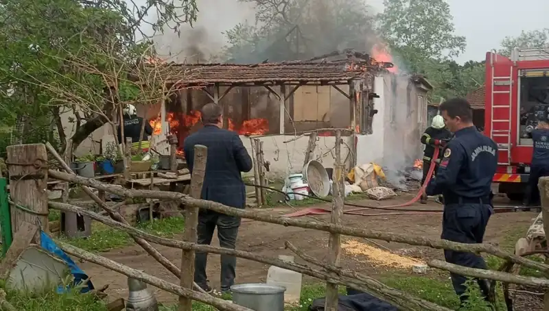 Elektrik Kontağından Çıkan Yangın, Evleri Korku İçinde Bıraktı