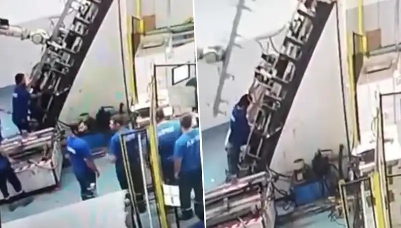 Fabrikada Korkunç Kaza: Makine Sırtında Hayat Mücadelesi