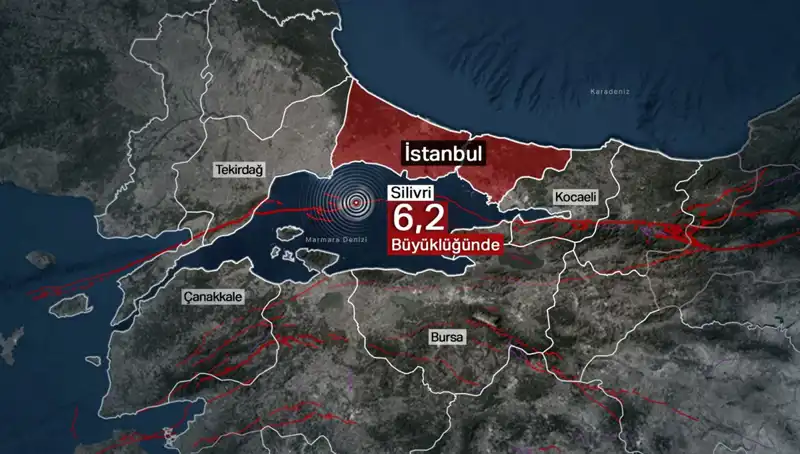 İstanbul'da 6,2 Büyüklüğünde Deprem: Vatandaşlar Sokağa Döküldü